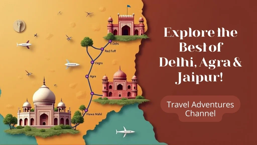 Travel Distance Delhi to agra to jaipur to delhi
